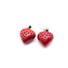 Load image into Gallery viewer, Strawberry Patch Drop Earrings