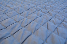 Load image into Gallery viewer, Tache Solid Light Gray Silver Diamond Stitch Bubble Quilted Bedspread Set (DXJ109038-2)