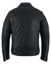 Load image into Gallery viewer, Bonestar Men's Black Fashion Leather Jacket