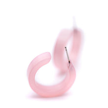 Load image into Gallery viewer, Light Pink Moonglow Mini Classic Hoop Earrings