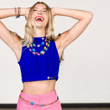 Load image into Gallery viewer, Bright Tones Story Shine-On Gem Shortie Necklace
