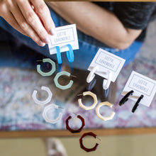 Load image into Gallery viewer, Kay Octagon Hoop Earrings