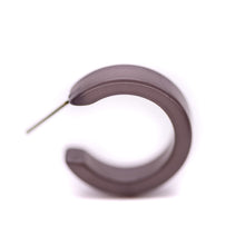 Load image into Gallery viewer, Charcoal Moonglow Mini Classic Hoop Earrings