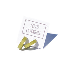 Load image into Gallery viewer, Olive Green Moonglow Mini Classic Hoop Earrings