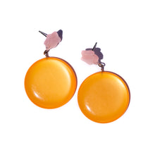Load image into Gallery viewer, Pink &amp; Tangerine Burst Glow Earrings