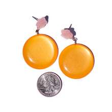 Load image into Gallery viewer, Pink &amp; Tangerine Burst Glow Earrings