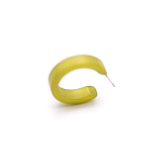 Load image into Gallery viewer, Olive Green Moonglow Mini Classic Hoop Earrings
