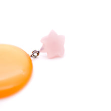 Load image into Gallery viewer, Pink &amp; Tangerine Burst Glow Earrings