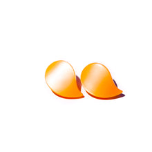 Load image into Gallery viewer, Tangerine Moonglow Paisley Post Earrings