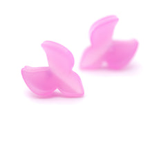 Load image into Gallery viewer, Lilac Moonglow Trident Stud Earrings