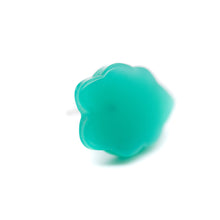Load image into Gallery viewer, Teal Green Moonglow Leaf Stud Earrings