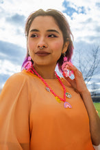 Load image into Gallery viewer, Pink Statement Earrings
