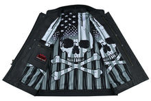 Load image into Gallery viewer, Private Men's Black Leather Motorcycle Vest