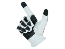Load image into Gallery viewer, Glove Grace White and Black Skeleton Hand Riding Glove