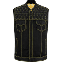 Load image into Gallery viewer, Gloom Gold Men's Black Mesh Textile Vest