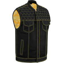 Load image into Gallery viewer, Gloom Gold Men's Black Mesh Textile Vest