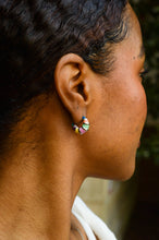 Load image into Gallery viewer, Colorful Stripe Titanium Hoop Earrings