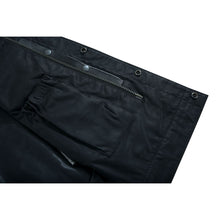 Load image into Gallery viewer, Highway Jack Men's Black Leather Motorcycle Vest Scoop Neck &amp; Snap-Closure Pockets
