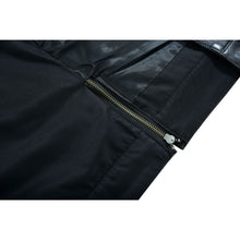 Load image into Gallery viewer, Highway Jack Men's Black Leather Motorcycle Vest Scoop Neck &amp; Snap-Closure Pockets