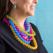 Load image into Gallery viewer, Hot Pink Frosted Marco Necklace