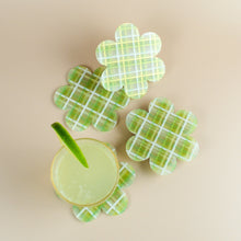 Load image into Gallery viewer, Plaid Flower Coasters