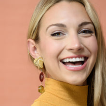 Load image into Gallery viewer, Sand &amp; Stone Triple Earrings
