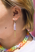 Load image into Gallery viewer, Lavender Crocheted Earrings