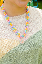 Load image into Gallery viewer, Pink Yellow Blue "LOVE" Pride Necklace
