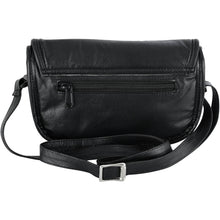 Load image into Gallery viewer, Women's Black Construction Leather Purse/Shoulder Bag