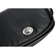 Load image into Gallery viewer, Women's Black Construction Leather Purse/Shoulder Bag