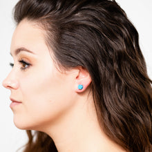 Load image into Gallery viewer, Apple Green Deco Daisy Studs