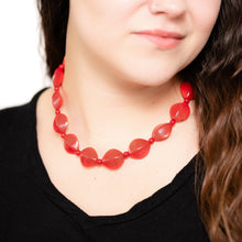 Load image into Gallery viewer, Cherry Red Retro-Fab Marco Necklace