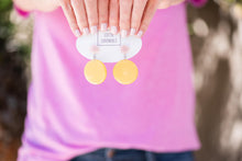 Load image into Gallery viewer, Pink &amp; Tangerine Burst Glow Earrings