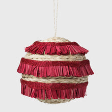 Load image into Gallery viewer, Ruffle straw balls, set of four, red