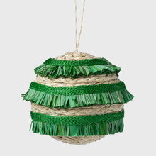 Load image into Gallery viewer, Ruffle straw balls, set of four, green