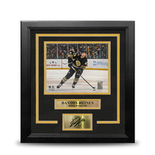 Load image into Gallery viewer, Danton Heinen in Action Boston Bruins 8" x 10" Framed Hockey Photo with Engraved Autograph