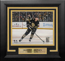Load image into Gallery viewer, Danton Heinen in Action Boston Bruins 8" x 10" Framed Hockey Photo