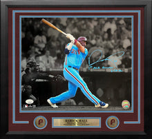 Load image into Gallery viewer, Darick Hall First Home Run Philadelphia Phillies Autographed Framed Baseball Photo
