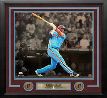 Load image into Gallery viewer, Darick Hall First Home Run Philadelphia Phillies Autographed Framed Baseball Photo