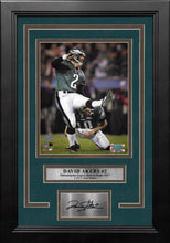 Load image into Gallery viewer, David Akers Super Bowl XXXIX Philadelphia Eagles 8x10 Framed Football Photo with Engraved Autograph
