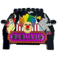 Load image into Gallery viewer, DL11-02 Mayor Bill DeBlasio Clown Car Circus Challenge Coin NYPD Police Thin Blue Line