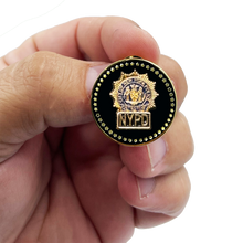 Load image into Gallery viewer, PBX-012-A NYPD Detective Lapel Pin with dual pin posts and deluxe locking clasps