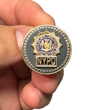 Load image into Gallery viewer, PBX-012-A NYPD Detective Lapel Pin with dual pin posts and deluxe locking clasps