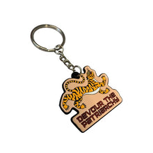 Load image into Gallery viewer, Devour the Patriarchy🩸 🐅 Feminist Enamel Keychain