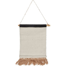 Load image into Gallery viewer, Diamond Western Cotton Wall Hanging with Jute Tassels | Rustic Boho Western Wall Décor | 10" x 12"