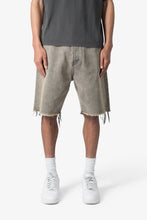 Load image into Gallery viewer, Distressed Mineral Denim Shorts - Brown