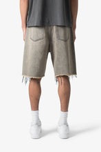 Load image into Gallery viewer, Distressed Mineral Denim Shorts - Brown