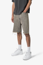 Load image into Gallery viewer, Distressed Mineral Denim Shorts - Brown