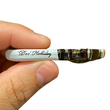 Load image into Gallery viewer, EE-013 Doc Holliday I'm Your Huckleberry ivory style grip nickel plated Model 1877 Colt Lightning Thunderer Challenge Coin