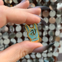 Load image into Gallery viewer, Doctors Rock Gloved Hand Enamel Pin
